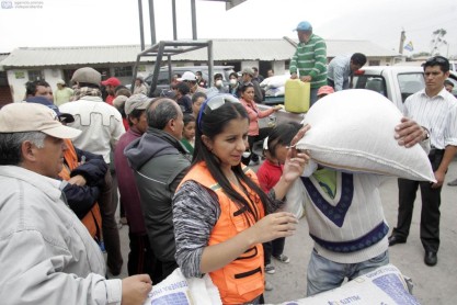 Efectos de la caída de ceniza del volcán Tungurahua