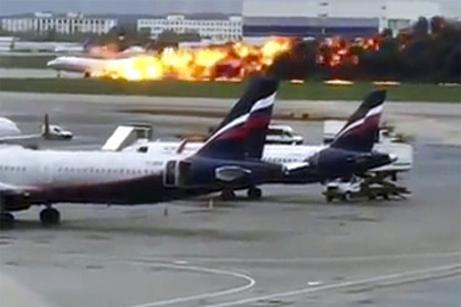 Emergencia de un avión en Rusia