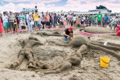 10 hermosas esculturas de arena