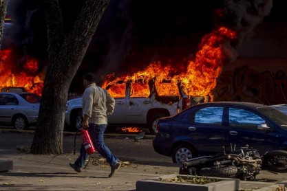 Jornada de crisis y violencia en Venezuela