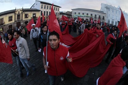 Así se dieron las marchas a favor y en contra del Gobierno en Quito y Guayaquil