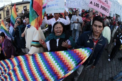 Así se dieron las marchas a favor y en contra del Gobierno en Quito y Guayaquil