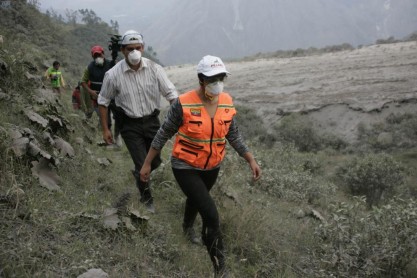 Efectos de la caída de ceniza del volcán Tungurahua