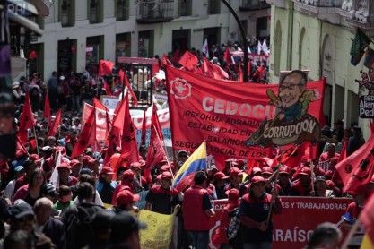 Marcha de los trabajadores en conmemoración al 1 de mayo