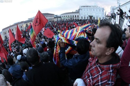 Así se dieron las marchas a favor y en contra del Gobierno en Quito y Guayaquil