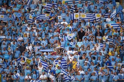 Primer tiempo del encuentro entre Uruguay y Costa Rica en el Mundial Brasil 2014