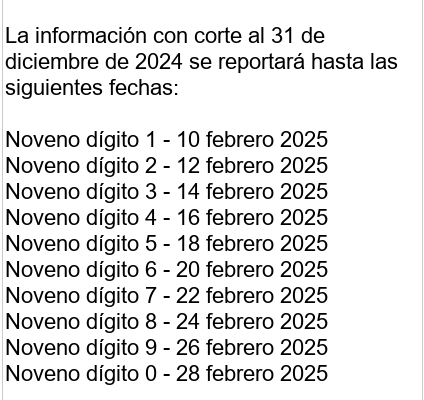 Proyección de gastos personales y otras declaraciones al SRI en febrero