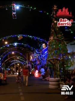 Como se preparan los barrios populares de Guayaquil para Navidad.