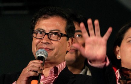 Concentración de respaldo a Gustavo Petro, alcalde de Bogotá