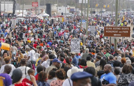 Marcha Selma recordó 50 años de la lucha por los derechos civiles