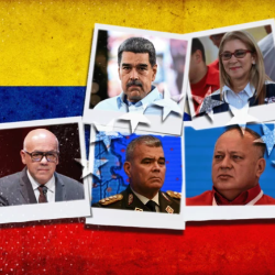 Arriba: Nicolás Maduro y Cilia Flores.