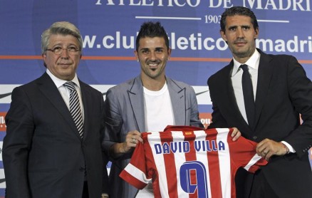 Presentación de David Villa como nuevo jugador del Atlético de Madrid