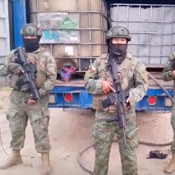 Quinindé: Ejército decomisó 1 000 galones de combustible robado