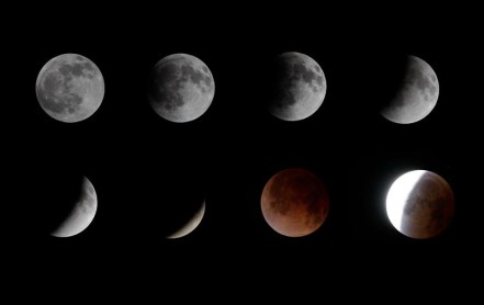 Así se vio el paso del eclipse lunar por América y Europa