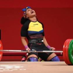 Neisi Dajomes, atleta ecuatoriana.