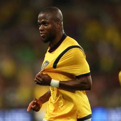 Enner Valencia celebra un gol con la selección de Ecuador