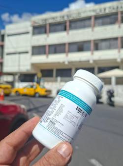 La medicina que el paciente tomó durante 28 días por el tratamiento.