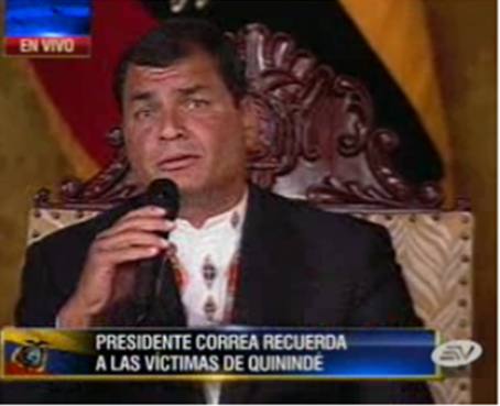Presidente Rafael Correa: Queremos dejarles un país mejor que el que recibimos