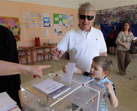 Partido Nueva Democracia, el más votado en Grecia, según sondeos