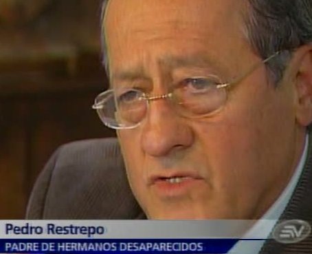 Correa reitera solidaridad a familia Restrepo
