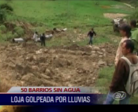 Lluvias causan estragos en la provincia de Loja
