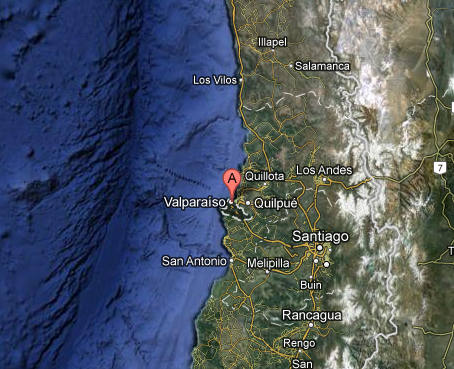 Sismo sacude cinco regiones del centro de Chile
