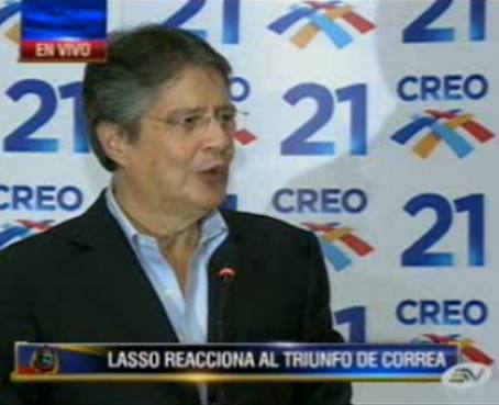 Guillermo Lasso: CREO se convirtió en la segunda fuerza política del Ecuador