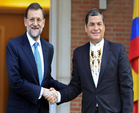 Gobierno español felicita a Correa y apuesta por intensificar relaciones