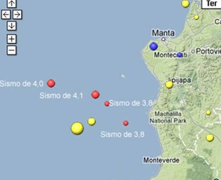 Detectan enjambre sísmico frente a Puerto López tras últimos temblores