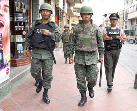 Los militares saldrán nuevamente a patrullar las calles