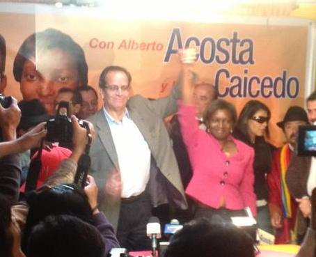 Marcia Caicedo es la compañera de fórmula de Alberto Acosta