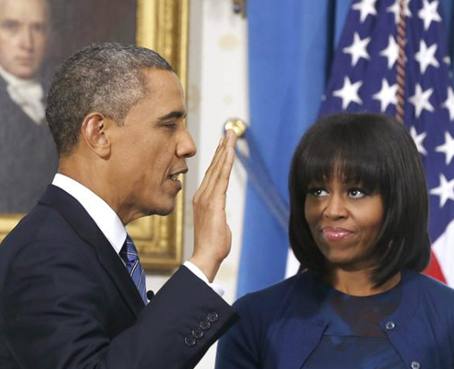 Obama juró su segundo mandato como presidente de Estados Unidos