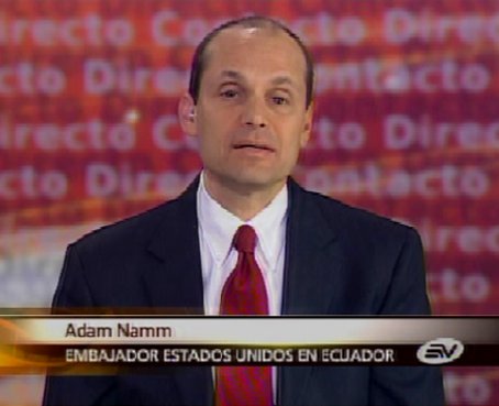 EE.UU. y Ecuador son dos países muy vinculados, dijo Adan Namm