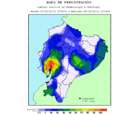 Casi doce horas de lluvia sobre Guayaquil afectó a barrios suburbanos