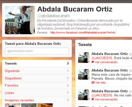 Análisis de tuits revela impacto de expresidente Abdalá Bucaram