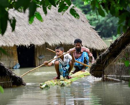 Diez muertos y 1,5 millones de afectados por inundaciones en India
