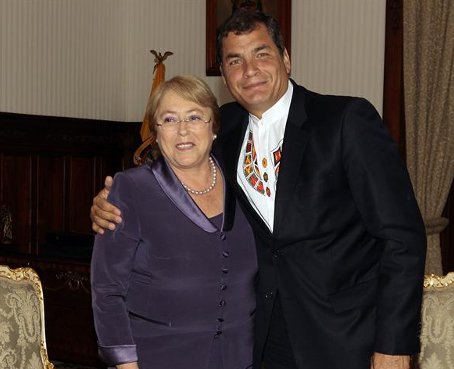 Bachelet ensalza los avances de Ecuador en paridad de género