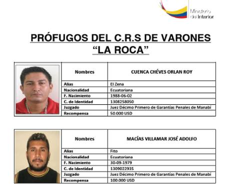 Reos escaparon por la parte posterior de La Roca