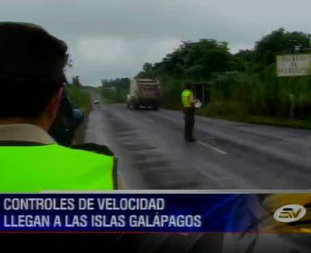 Controles por exceso de velocidad llegan a las islas Galápagos