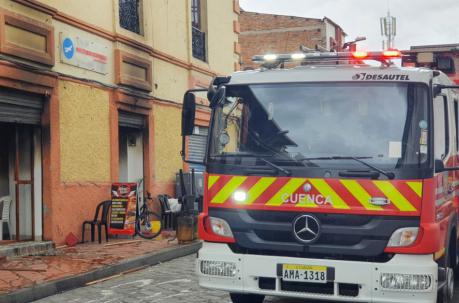 Incendio en el Centro Histórico de Cuenca dejó cuatro heridos por asfixia