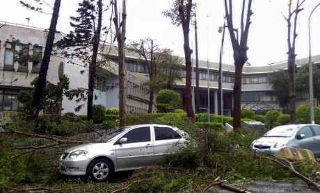 Las secuelas que dejó el tifón Nepartak en Taiwán