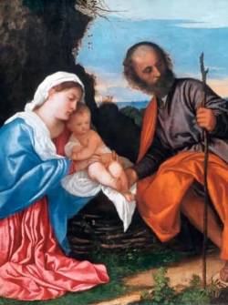 La Sagrada Familia del Nuevo Testamento, conformada por Jesús, José y María.