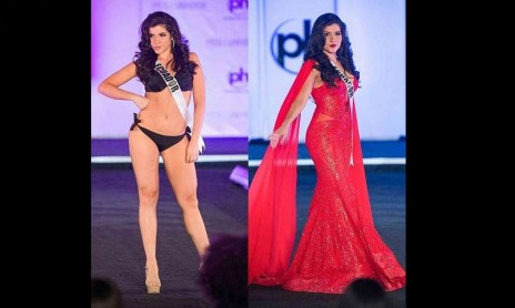 Daniela Cepeda destacó con traje típico en el Miss Universo
