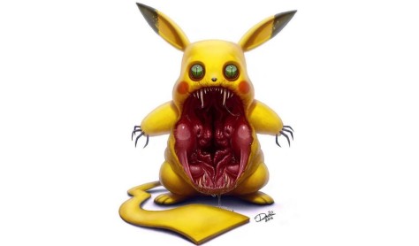 Personajes de dibujos animados convertidos en aterradoras criaturas