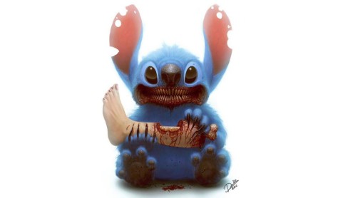 Personajes de dibujos animados convertidos en aterradoras criaturas