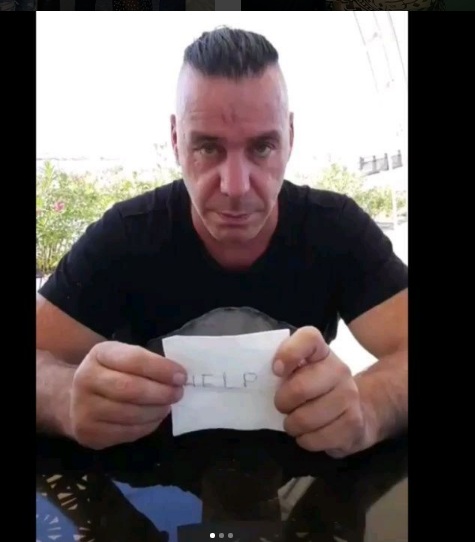 &#039;Secuestran&#039; al vocalista de Rammstein y este pide ayuda en las redes
