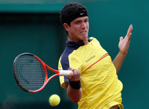 Emilio Gómez llegó a octavos de final en su debut en un ATP 250