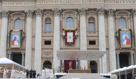 Canonización de Juan XXIII y Juan Pablo II en imágenes