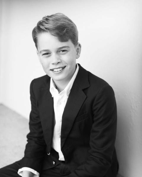 Retrato del príncipe George tomado por su madre