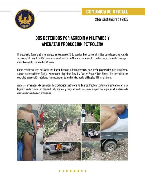 Enfrentamiento armando en Orellana